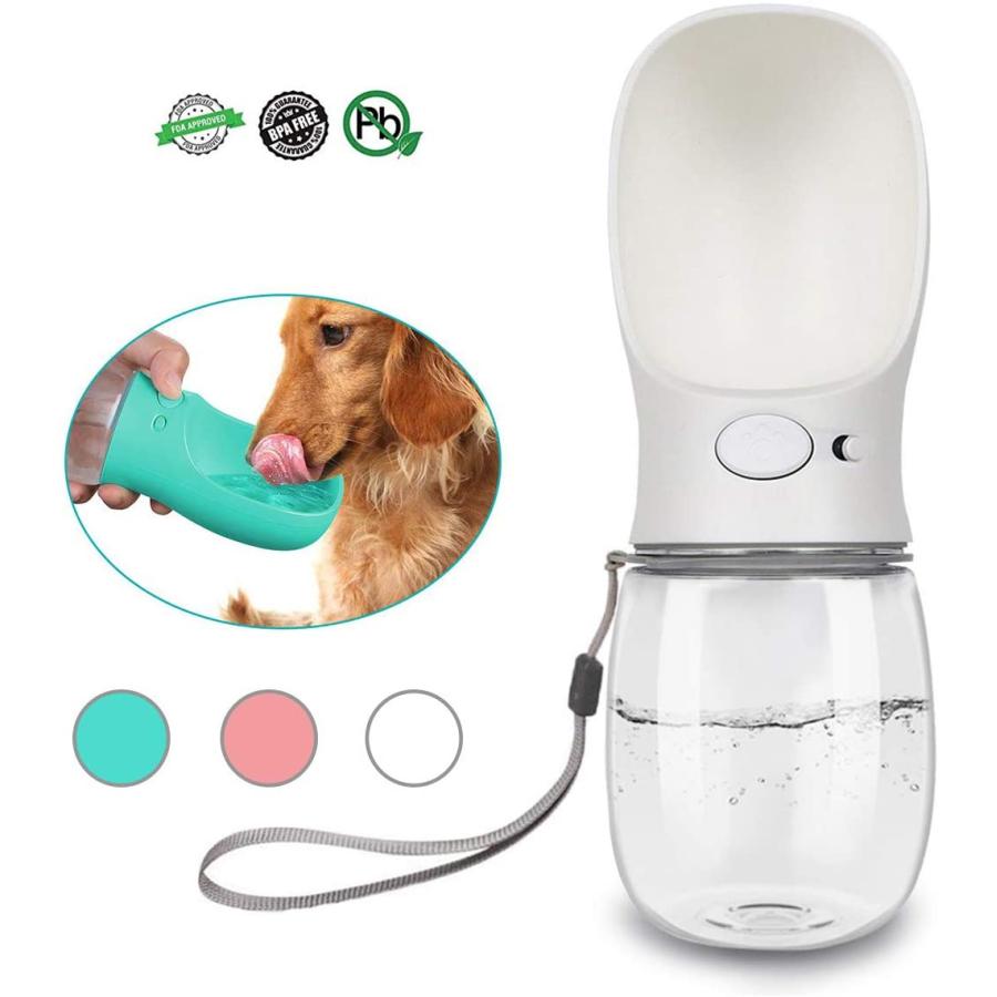 進化版ペットウォーターボトル 給水器 犬猫など 多種ペット携帯用水飲みボトル 水槽付き 犬の散歩 手軽に水分補給が出来 水漏れ防止 大放出セール