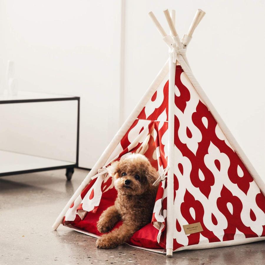 ペットティピーテント Sサイズ ペットテント ペットハウス 犬 猫 KL-TENT-S (G.RED) ペットティピーテント Sサイズ ペットテント ペットハウス 犬 猫 KL TENT RED