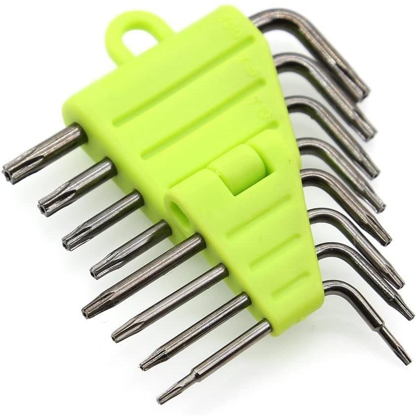 クリスマスファッション トルクスドライバーセット T6 T8 T10 精密 ヘックスローブ レンチセット L型 いじり止めネジ対応 8本組 星型 特殊 ドライバー 磁 Supplystudies Com