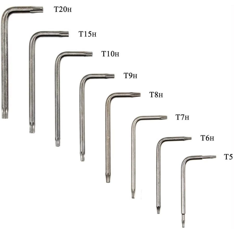 クリスマスファッション トルクスドライバーセット T6 T8 T10 精密 ヘックスローブ レンチセット L型 いじり止めネジ対応 8本組 星型 特殊 ドライバー 磁 Supplystudies Com