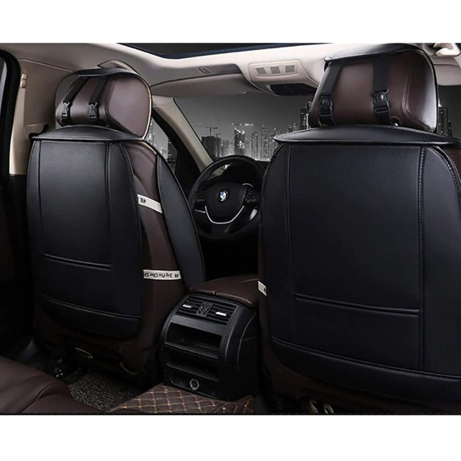 お買得 シートカバー エプロンタイプ レザー 汎用 フロント 軽普通車用 前席 運転席 助手席 オールシーズン 1席分 ブラック ホワイトステッチ Babylonrooftop Com Au