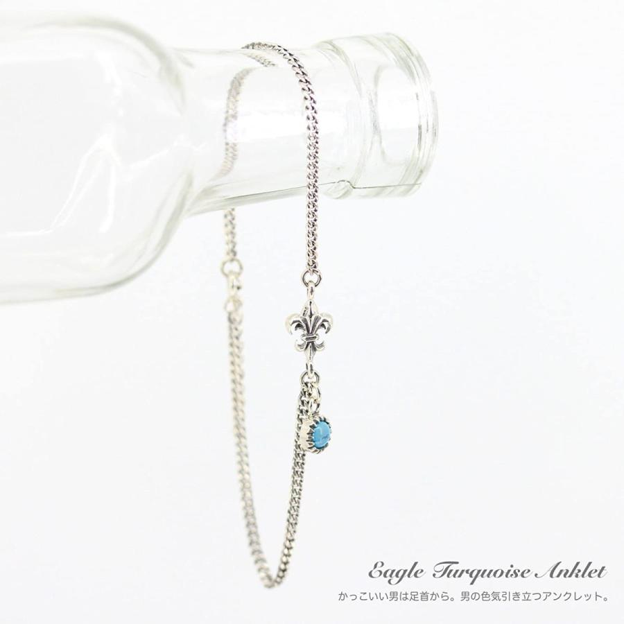 Sale 59 Off Orris アンクレット ターコイズ スターリング シルバー 925 アラベスク 足首 ミサンガ チェーン バングル メンズ Recomenda Co