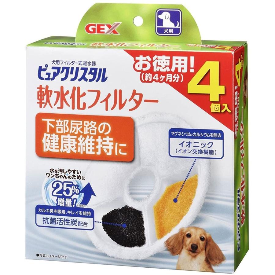 メーカー再生品 ジェックス ピュアクリスタル 抗菌活性炭フィルター 全円 犬用 2個入 Qdtek Vn