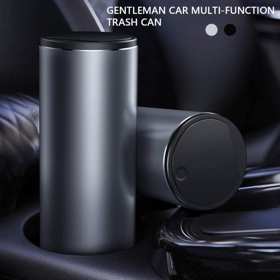 Liuzhuo 車用ゴミ箱 ボトル型ゴミ箱 フタ付き 簡単開閉 コンソールボ ドリンクホルダー 本物品質の カップホルダー ダストボックス ドアポケット