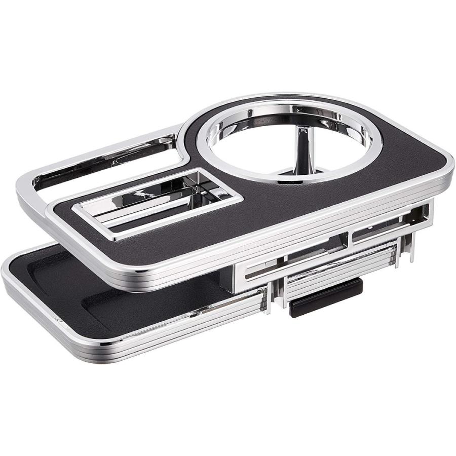 カーメイト 車用 ドリンクホルダー テーブルタイプ ブラック 22超人気 Fc141 クローム レザー調