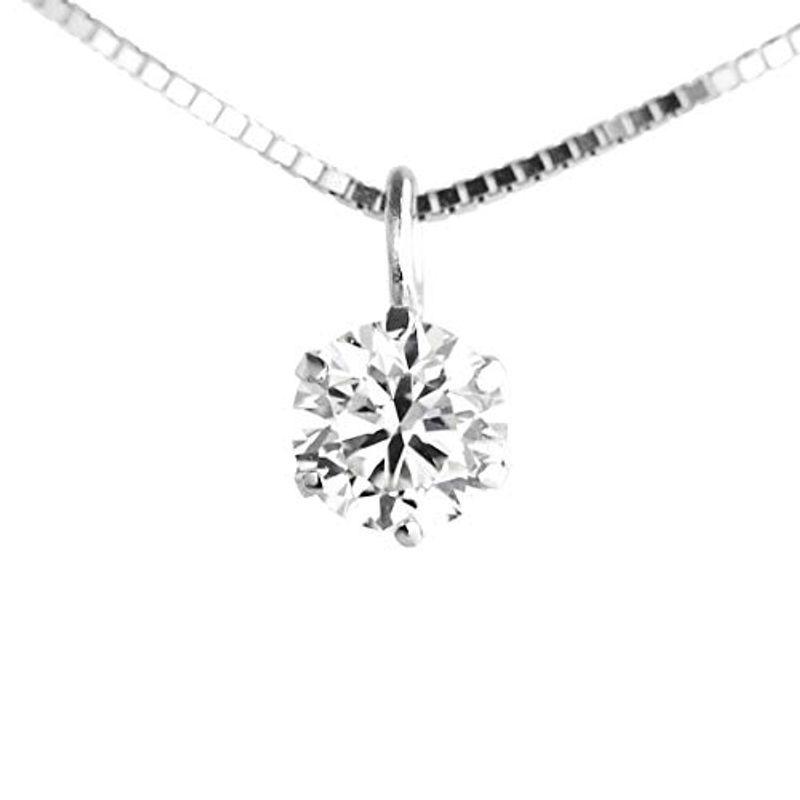 DIAMOND WORLD レディース ジュエリー PT900 ダイヤモンドペンダントネックレス 0.15ct D?Gカラー SI2クラス