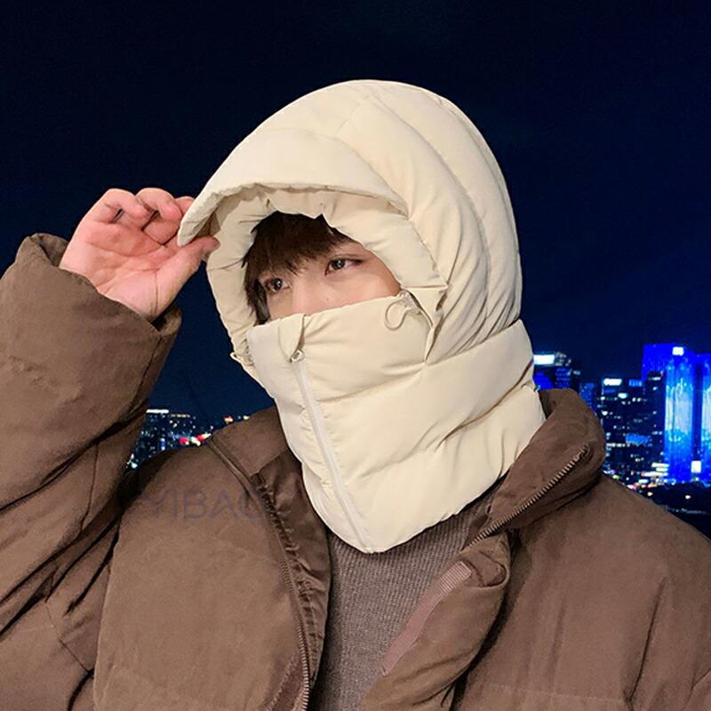 フードウォーマー ネックウォーマー ダウン 中綿入り 防寒 あったか