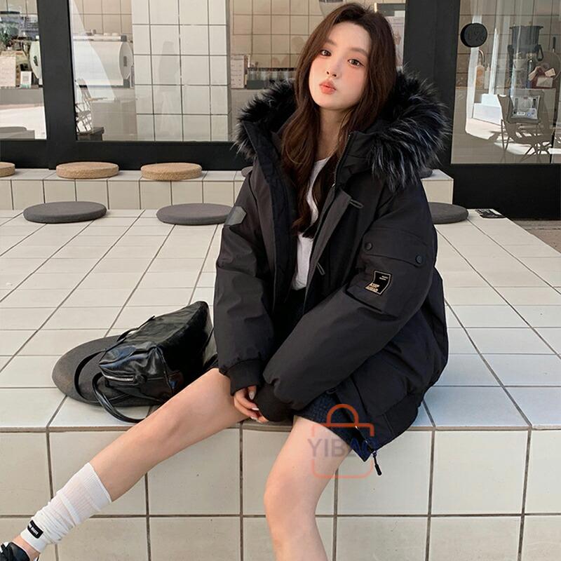 ファーフード付き アウター 中綿ジャケット レディース コート