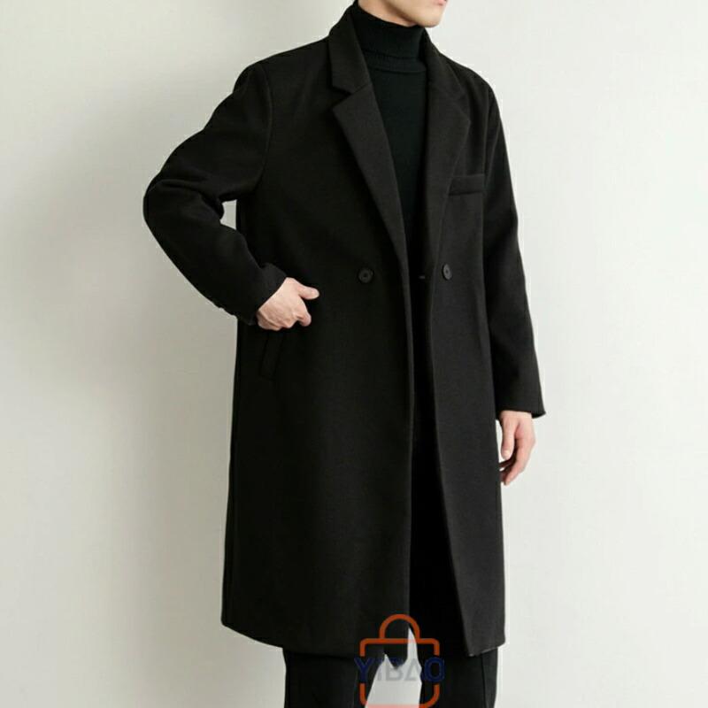 チェスターコート メンズ ロングコート ビジネスコート ひざ下