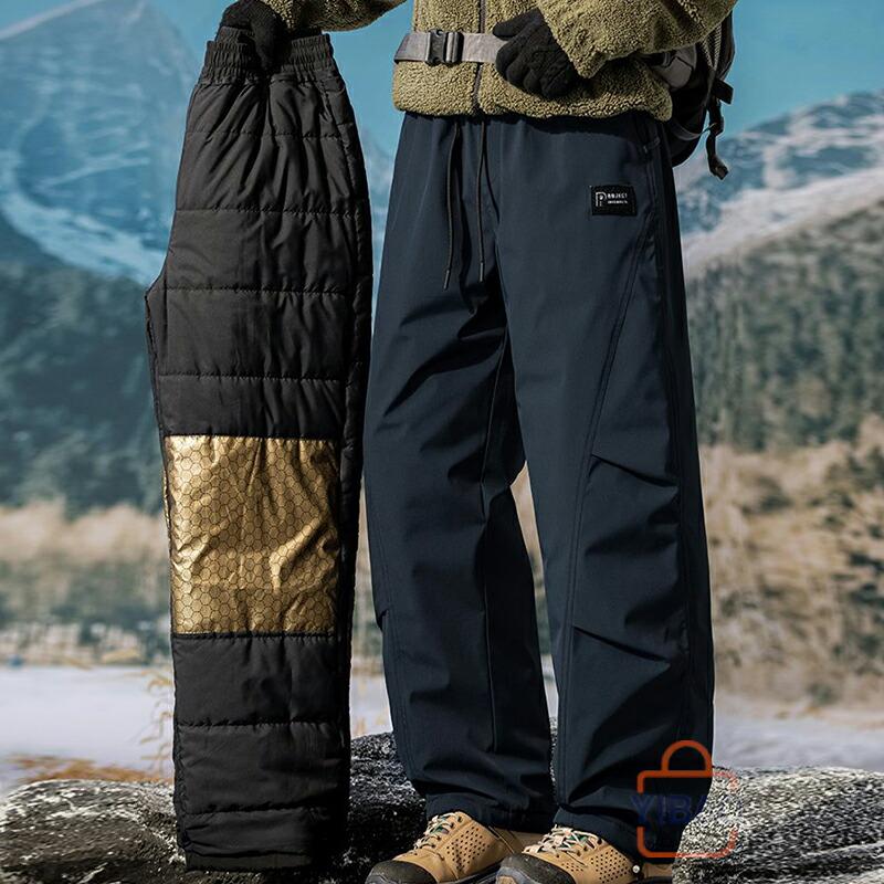 スキーウェア スノーボードウェア パンツ メンズ 下 中綿パンツ 厚地