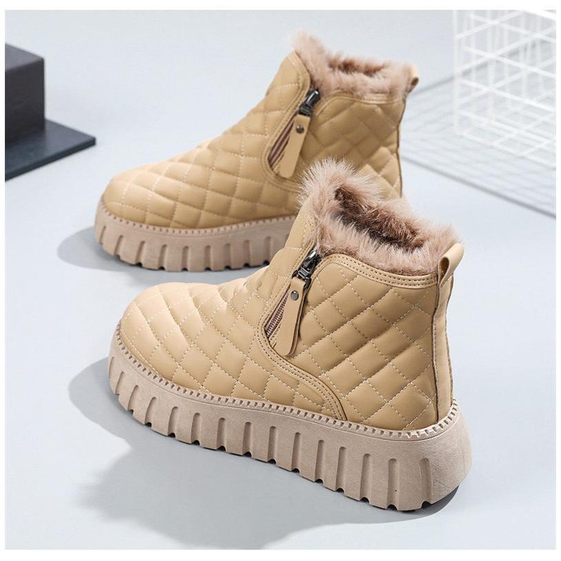 ムートンブーツ ショートブーツ 裏起毛 冬 シューズ 靴 ブーツ 防寒ブーツ レディースブーツ ペタンコ 走れる ローヒール 厚底 ムートンブーツ 暖か 防水 |  | 10