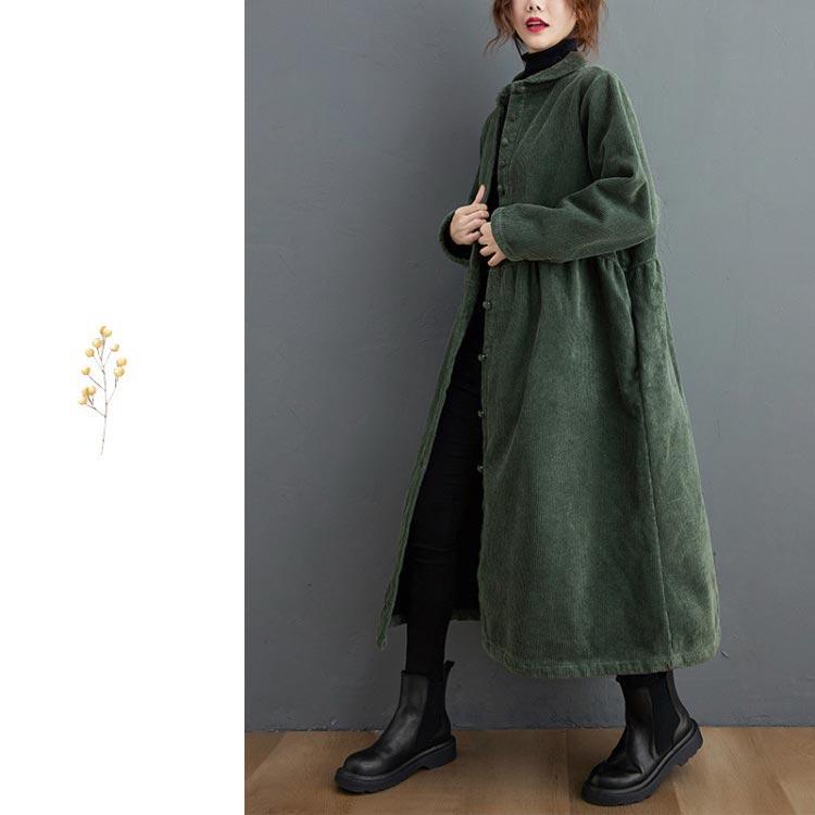 コーデュロイ コート 裏起毛 シャツワンピース 秋冬 レディース ロングコーデュロイコート裏起毛ワンピース ロング 大きいサイズ コート アウター 防寒 暖かい |  | 09