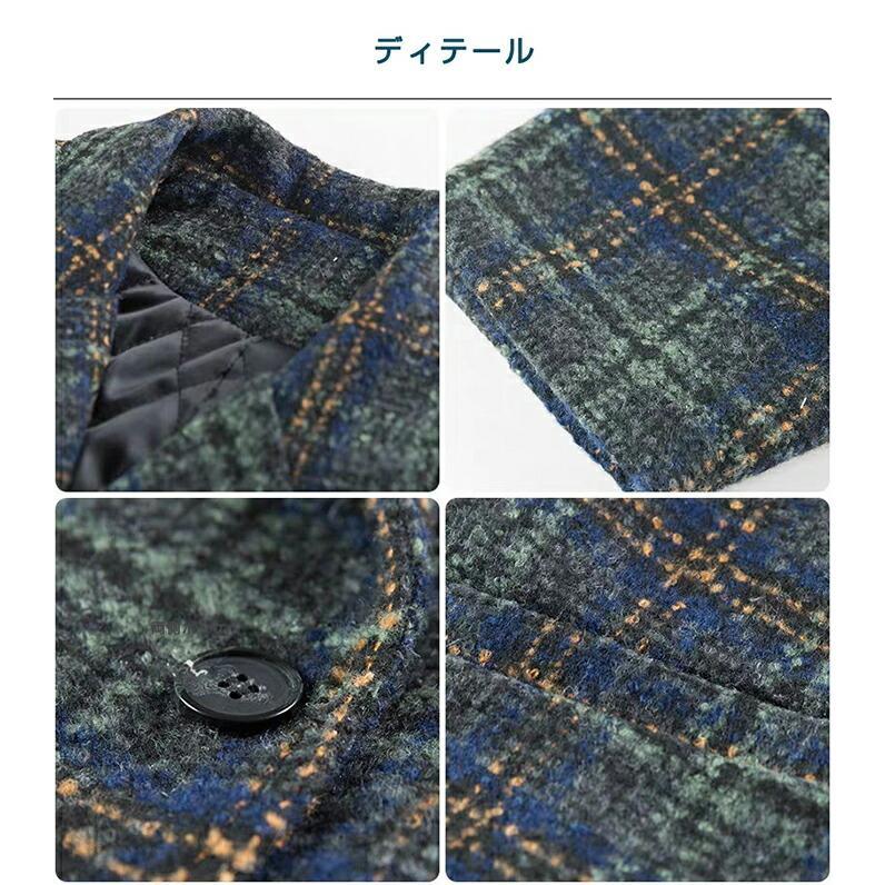 チェスターコート レディース アウター コート ジャケット チェック柄