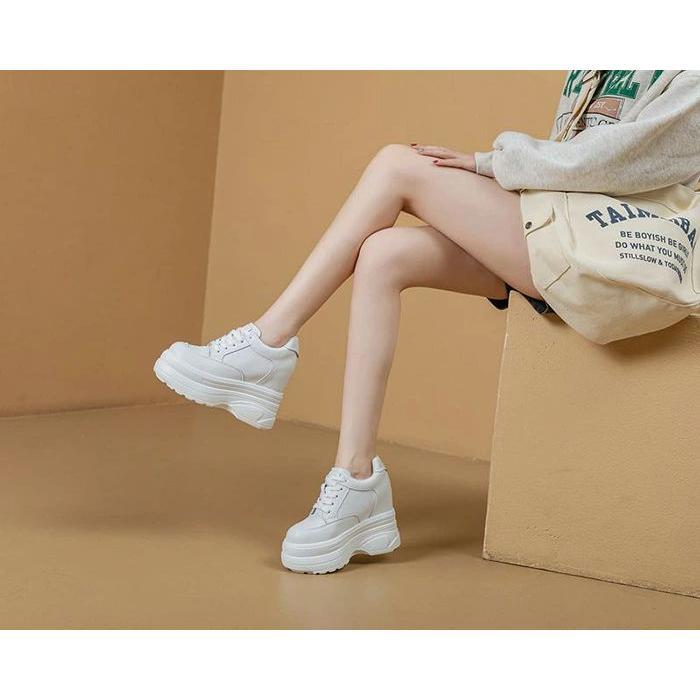 厚底 スニーカー 身長up レディース インヒールスニーカー ウォーキングシューズ ヒールアップ 厚底靴 ダイエットスニーカー PUレザー カジュアル 大きいサイズ |  | 13