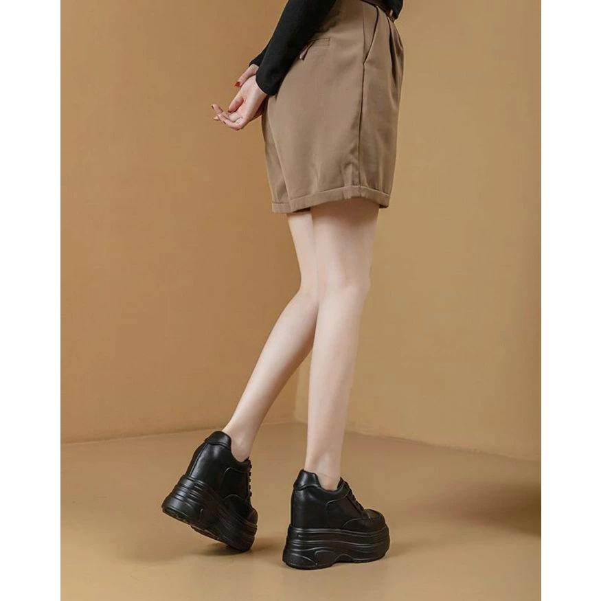 厚底 スニーカー 身長up レディース インヒールスニーカー ウォーキングシューズ ヒールアップ 厚底靴 ダイエットスニーカー PUレザー カジュアル 大きいサイズ |  | 07