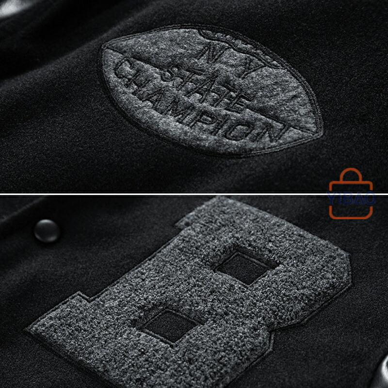 スタジャン ワッペン スタジアムジャンパー メンズ メルトン 中綿