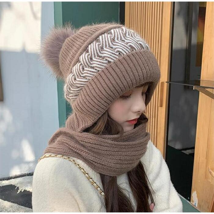 ニット 帽子 裏起毛 ボア ストール マフラー 一体型 フード付き レディース 秋冬 ニット帽 フード付きマフラー かわいい 保温性 防寒 小顔効果 きれいめ 可愛い |  | 08