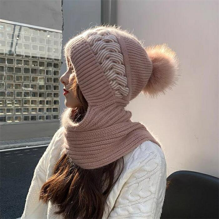 ニット 帽子 裏起毛 ボア ストール マフラー 一体型 フード付き レディース 秋冬 ニット帽 フード付きマフラー かわいい 保温性 防寒 小顔効果 きれいめ 可愛い |  | 11