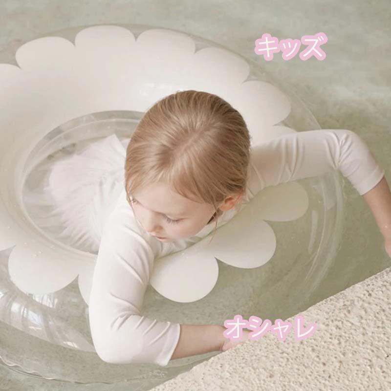 浮き輪 うきわ 大人用 子供用 O型 フロート 70cm 90cm 透明 キラキラ 花柄 水遊び プール ビーチ 海水浴 夏休み レジャー おしゃれ かわいい |  | 01