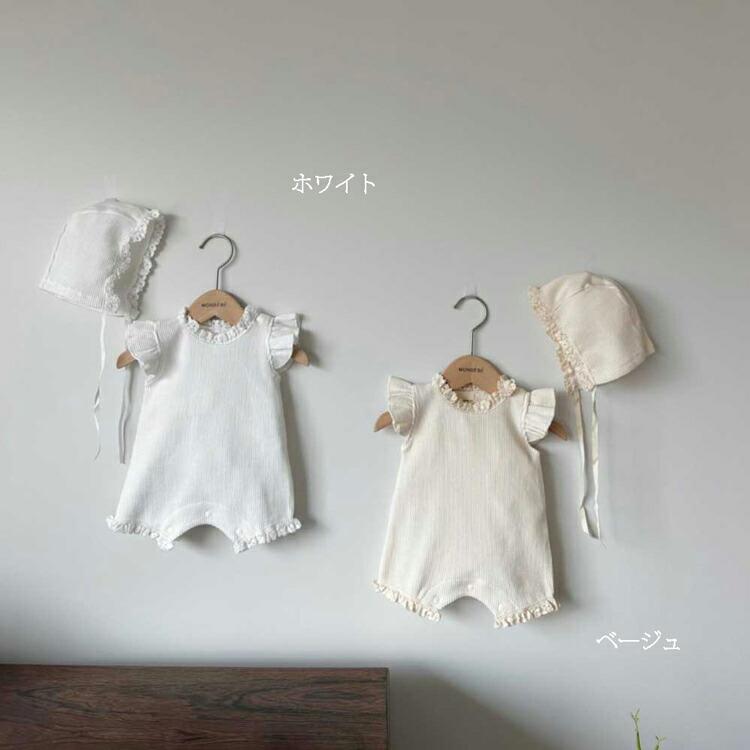 セレモニードレス 新生児 退院着 ベビードレス 半袖 夏 ワッフル 2点セット 帽子付き ロンパース 男の子 女の子 赤ちゃん カバーオール 出産祝い 百日祝い |  | 03