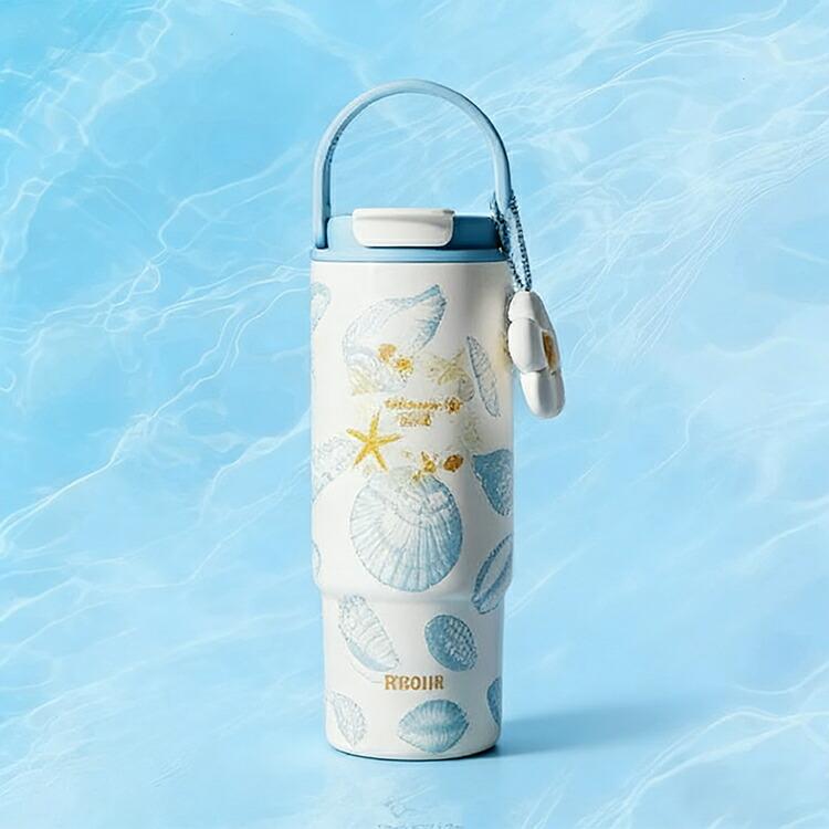タンブラー 880ml 大容量 蓋付き ストロー付き 3way 直飲み 保温 保冷