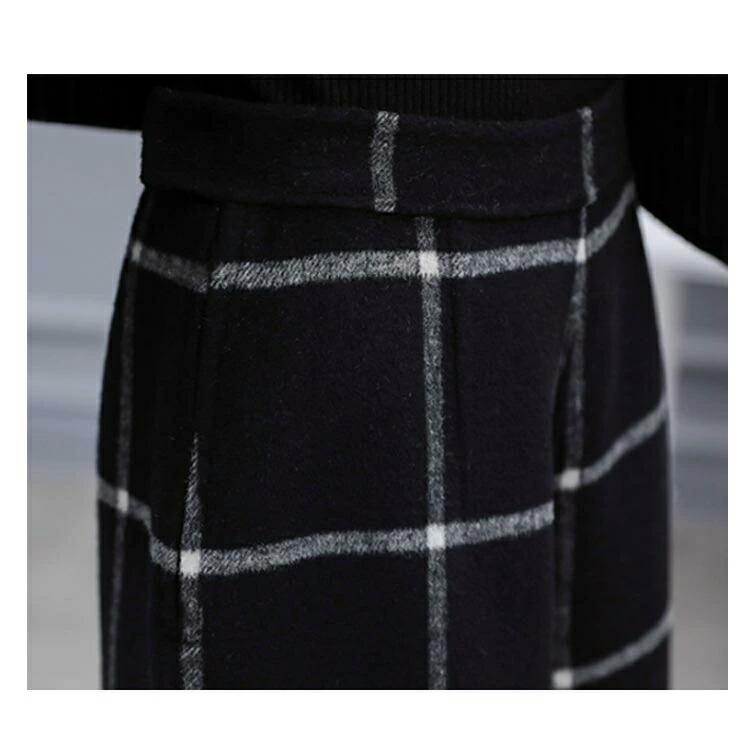 パンツスーツ レディース 2点セット セットアップ ノーカラージャケット ワイドパンツ ママスーツ ビジネス オフィス 春秋 グレンチェック きれいめ 大人 |  | 07