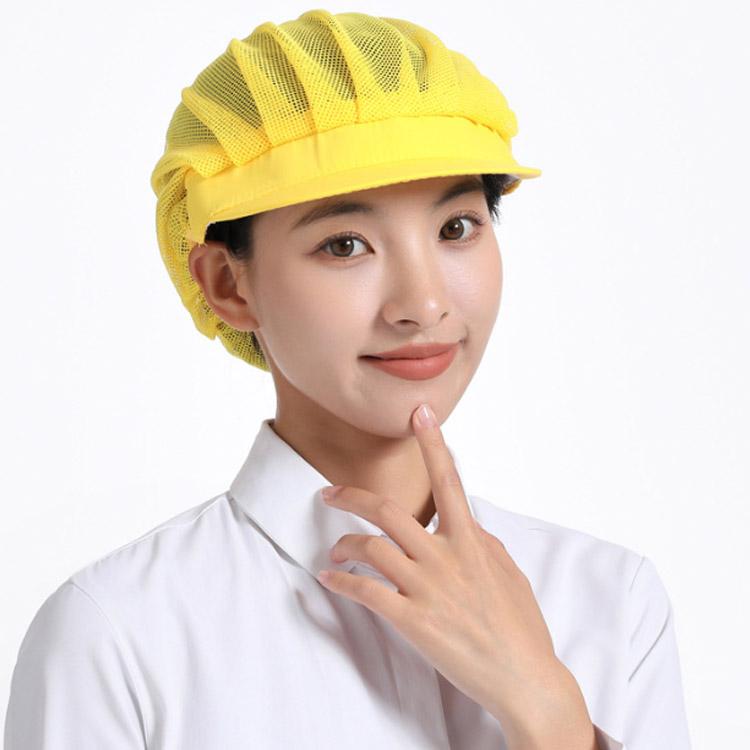 【4枚セット】衛生キャップ メッシュ つば付き 給食帽 キッチン 調理用帽子 洗濯可能 通気性 業務用 作業用 飲食店 食品工場 厨房 家庭用 選べる3種類 |  | 04