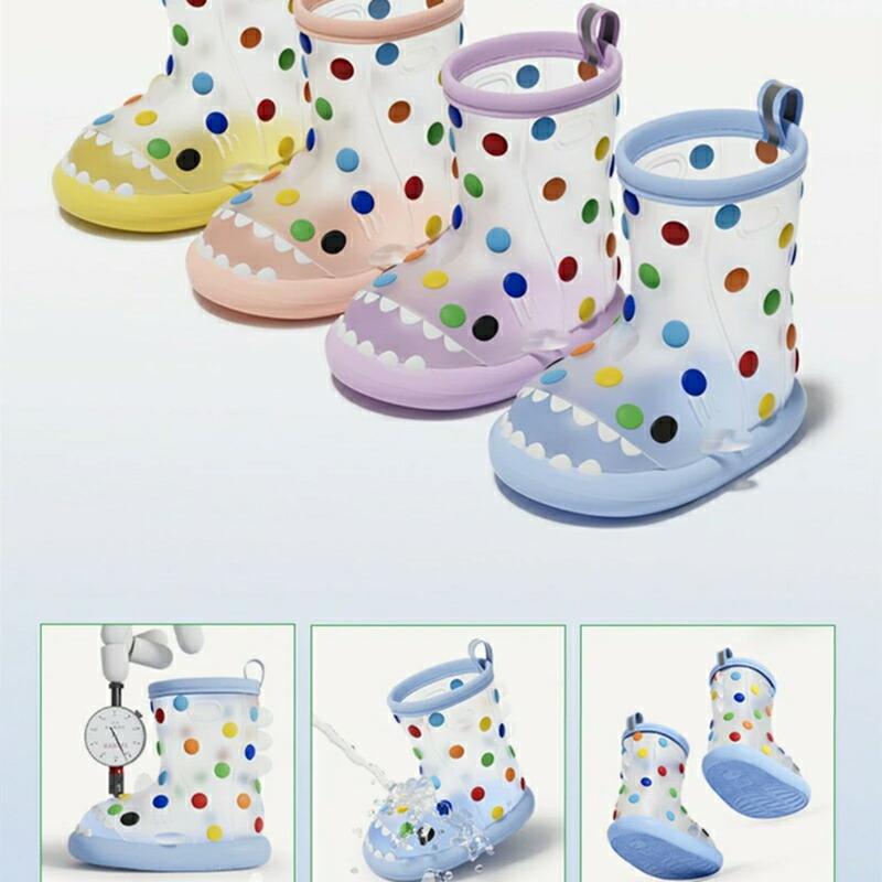 キッズ レインブーツ 長靴 子供 サメ 14〜22cm 男の子 女の子 レインシューズ 防水 滑り止め 通園 通学 ベビー ジュニア 梅雨 |  | 07