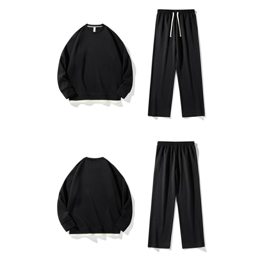 ジャージ メンズ レディース 上下セット セットアップ 長袖 パーカー パンツ 春 秋 冬 男女兼用 無地 シンプル カジュアル 運動着 部屋着 通勤 通学 プレゼント |  | 07