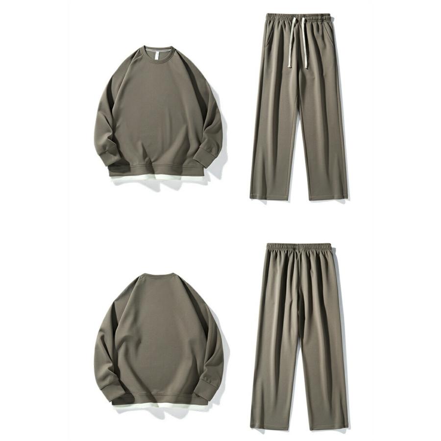 ジャージ メンズ レディース 上下セット セットアップ 長袖 パーカー パンツ 春 秋 冬 男女兼用 無地 シンプル カジュアル 運動着 部屋着 通勤 通学 プレゼント |  | 09