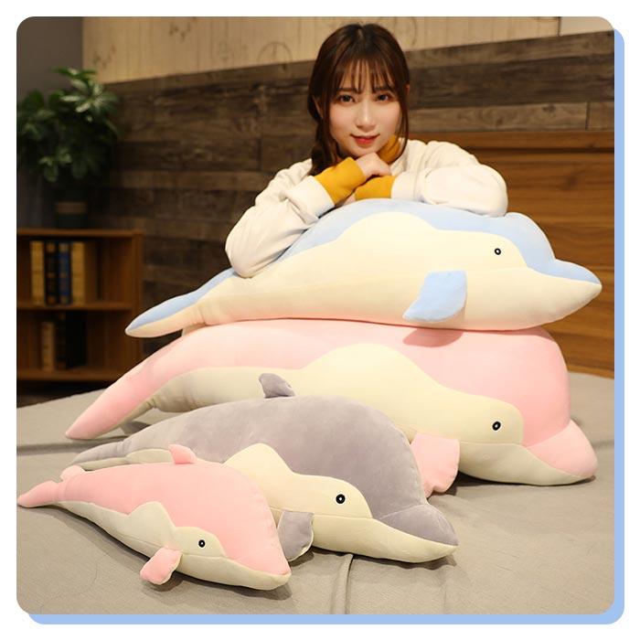 イルカ ぬいぐるみ 70cm 抱き枕 クッション かわいい 癒し 柔らかい もちもち 子供 キッズ 女の子 誕生日 クリスマス ギフト プレゼント インテリア |  | 06