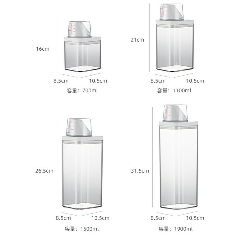 送料無料 ランドリーボトル 詰め替えボトル 700ml 1100ml 洗濯洗剤 柔軟剤 ディスペンサー 計量付き 洗剤容器 シンプル おしゃれ 北欧 詰め替え用ボトル 洗面所 |  | 11