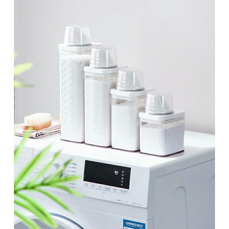 送料無料 ランドリーボトル 詰め替えボトル 700ml 1100ml 洗濯洗剤 柔軟剤 ディスペンサー 計量付き 洗剤容器 シンプル おしゃれ 北欧 詰め替え用ボトル 洗面所 |  | 07