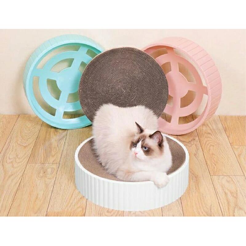 猫 爪とぎ ベッド 段ボール 円形 丸型 おしゃれ 爪とぎ兼用 キャットベッド 高密度ダンボール 寝床 ストレス解消 家具傷防止 運動不足対策 四季対応 猫用品 |  | 11