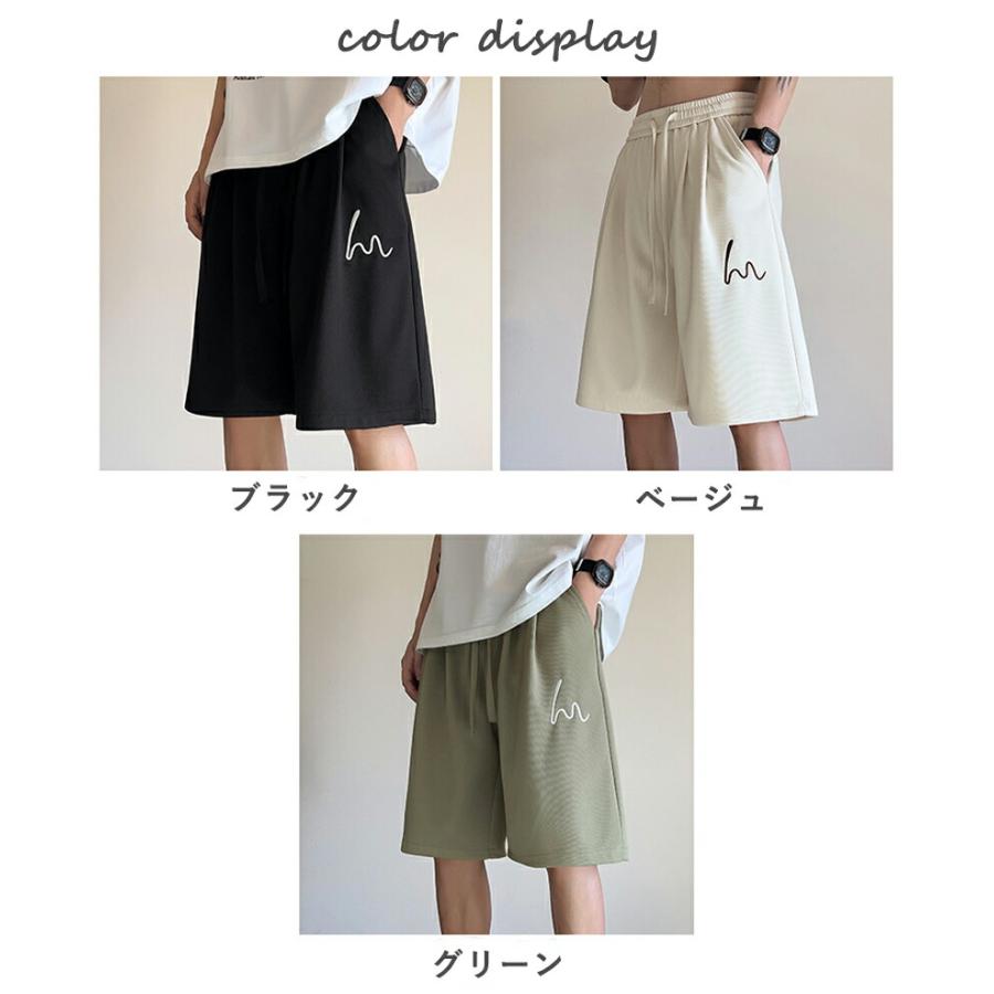 メンズ ハーフパンツ 接触冷感 ショートパンツ 夏用 ストレッチ 吸水速乾 ドライ カモフラージュ柄 イージーパンツ 短パン 大きいサイズ M-3XL ブラック |  | 04