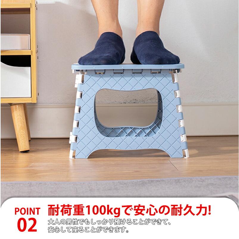 折りたたみチェア ミニ スツール コンパクト 踏み台 ステップスツール 子供用 軽量 アウトドア キャンプ ピクニック 運動会 海 公園 レジャー おしゃれ |  | 03