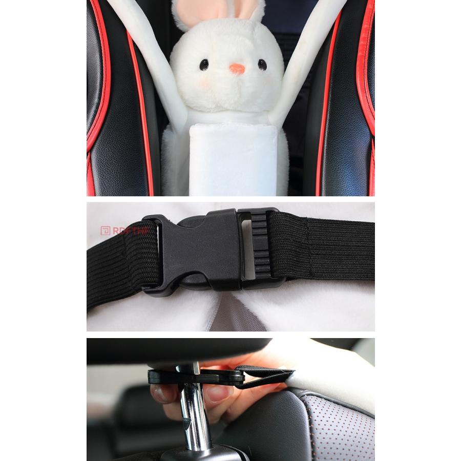 車用 ティッシュケース 2in1 ゴミ箱付き ぬいぐるみ 吊り下げ