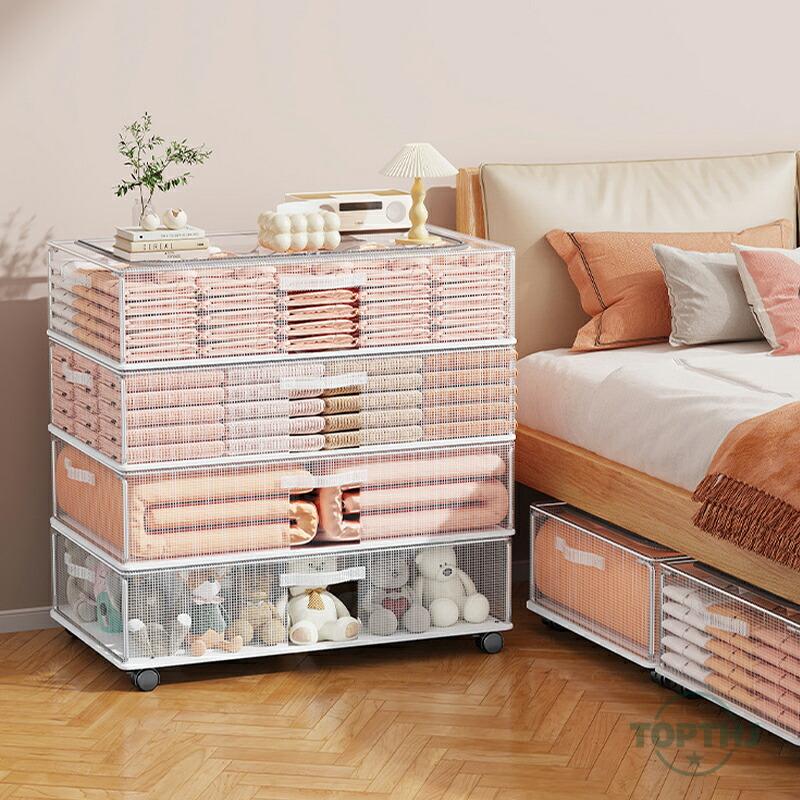 収納ボックス  ベッド下収納ボックス 幅60×奥行30×高さ15cmベッド下 すき間収納 収納ケース 衣類 収納 衣装ケース クローゼット 押入れ ベッド下 クローゼット |  | 10