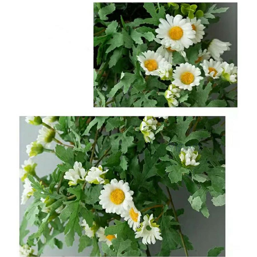 フェイクグリーン 吊り下げ 壁かけ 人工 観葉植物 フェイク 造花 デイジー バラ 長さ60cm/25cm1本 グリーン 花材 アーティフィシャルフラワー アレンジ フェイク |  | 12