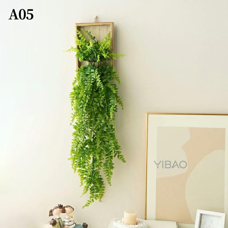 フェイクグリーン 吊り下げ 壁かけ 人工 観葉植物 フェイク 造花 デイジー バラ 長さ60cm/25cm1本 グリーン 花材 アーティフィシャルフラワー アレンジ フェイク |  | 05