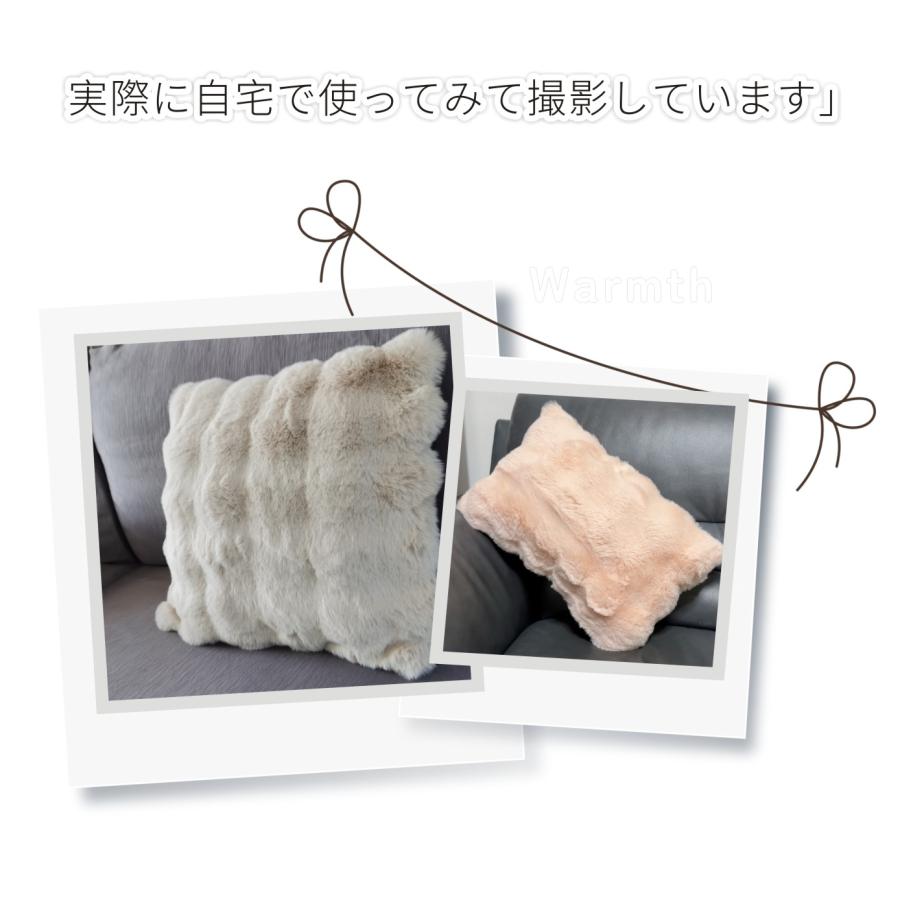 ふわとろクッション ファー 枕カバー＋枕芯セット ふわもこ モコモコ とろとろ ふわふわ 韓国 両面ボア もこもこクッション ベッド おしゃれ 暖かい 厚手軽量 |  | 06