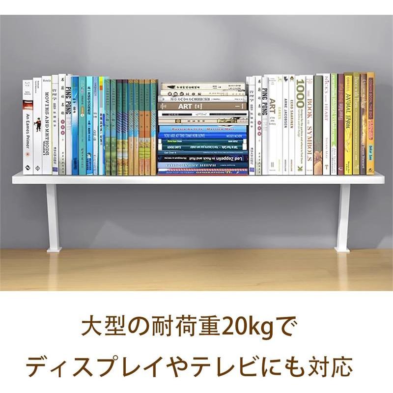 モニター台 机上台 クランプ式 ワイド 机上ラック 幅40/60/90/120cm 木製 キーボード収納 デスクスタンド | ブランド登録なし | 06