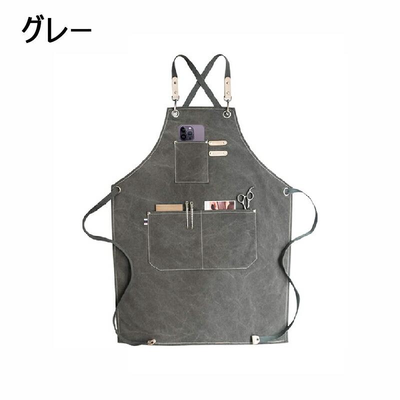 CB　CRESTBRIDGE　軽井沢コーヒー　エプロン エプロン キャンバス 前掛け カフェエプロン 作業用 職人 フリーサイズ