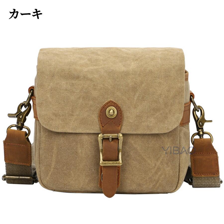 一眼レフ カメラバッグ ショルダーバッグ 一眼レフ ショルダー 帆布 レディース メンズ レディース ショルダー 一眼・レンズ収納対応 多機能 大容量 撥水加工 |  | 02