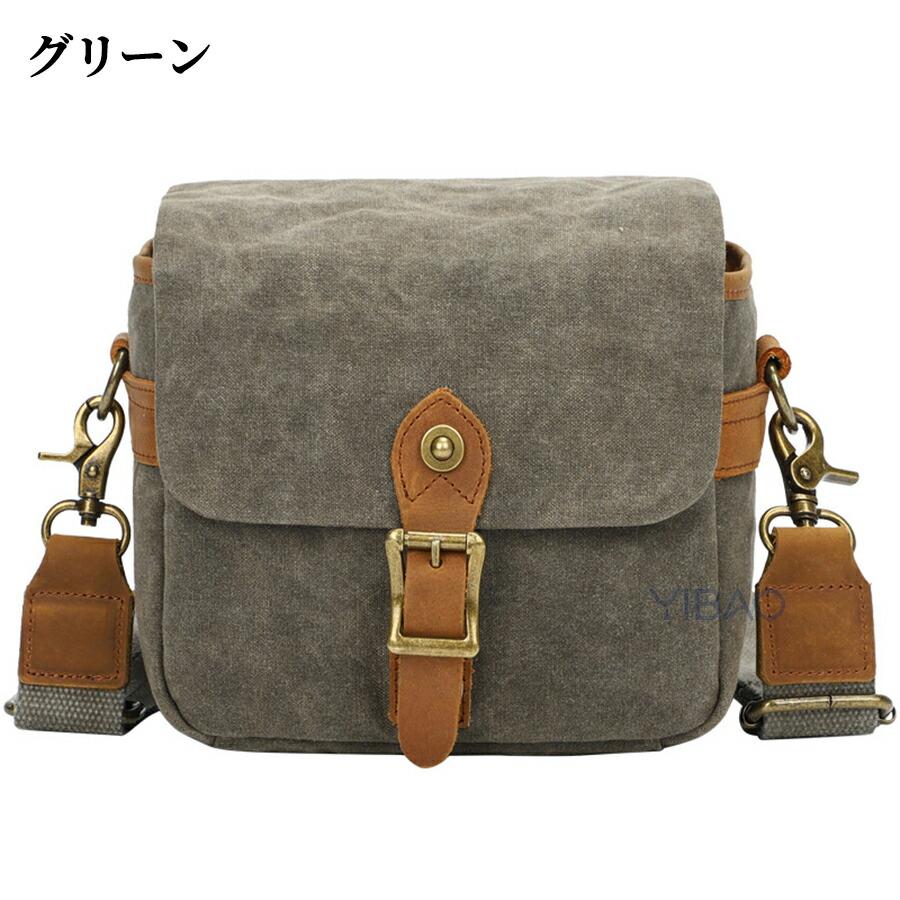 一眼レフ カメラバッグ ショルダーバッグ 一眼レフ ショルダー 帆布 レディース メンズ レディース ショルダー 一眼・レンズ収納対応 多機能 大容量 撥水加工 |  | 03