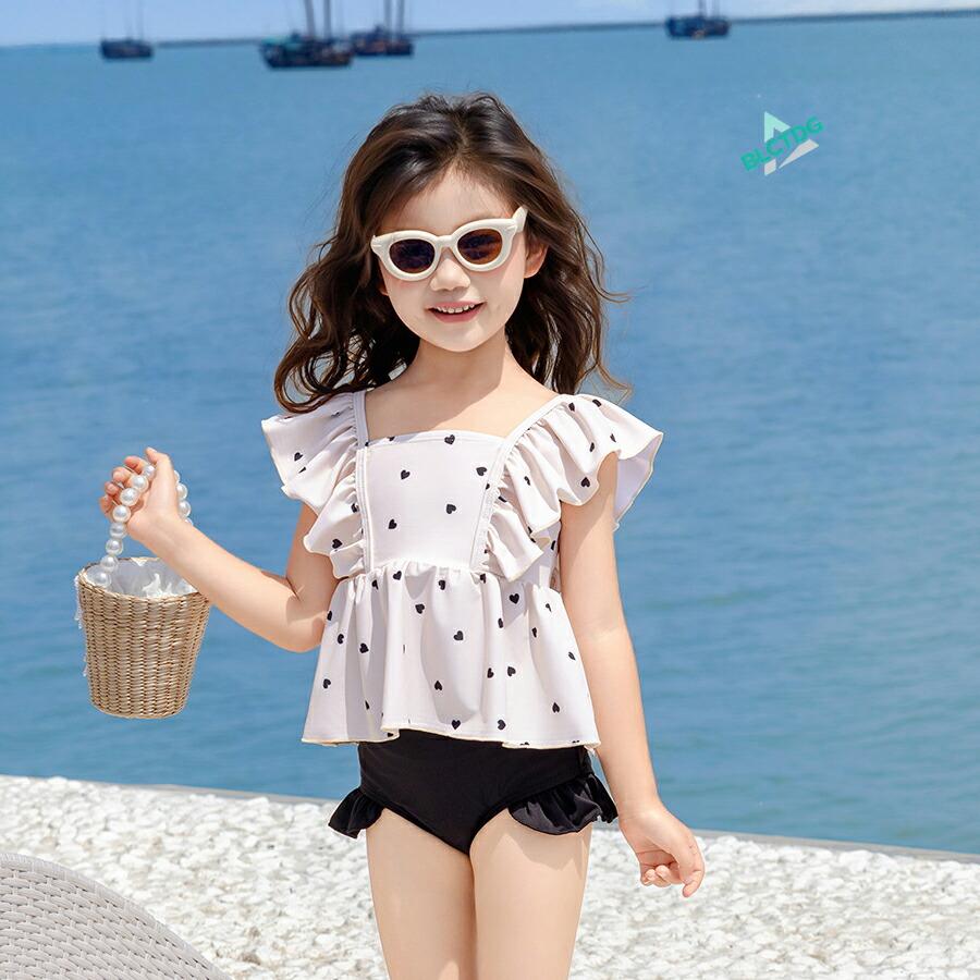 女の子 セパレート 水着 キッズ セパレート キッズ水着 タンキニ トップス ショートパンツ スクール水着 2点セット フリル  ドット 幼稚園 保育園 リゾート |  | 13