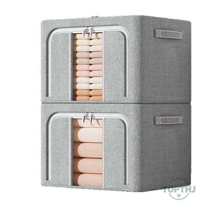 収納ボックス 布 折りたたみ  大容量 収納ボックス ふた付き 収納ケース 布 収納袋 衣装ケース 布 中身が見える 衣類収納 布団収納 押入れ収納 クローゼット収納 |  | 08