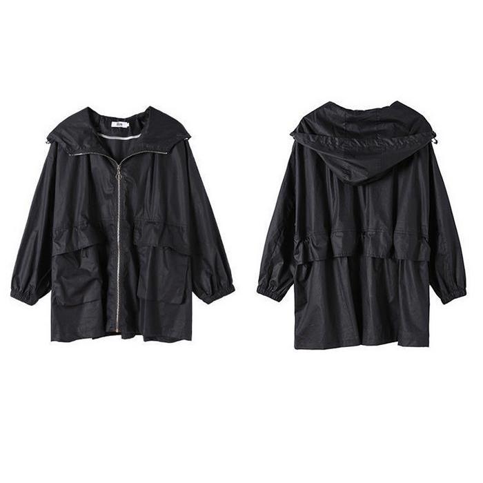 トレンチコート レディース 40代 ミディアム丈ジャケット スプリングコート 春コート ライトアウター 秋服 フード付きバーカー 30代 40代 50代 大きいサイズ |  | 12