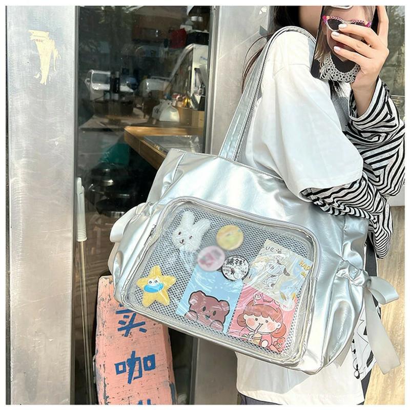 痛バッグ 推し活 バッグ ハンドバッグ おしゃれ 痛バ 透明 上品 優雅 トートバッグ 痛バック 缶バッチ ぬいぐるみ オタ活 ヲタ活 肩掛け レディース 痛バッグ |  | 13