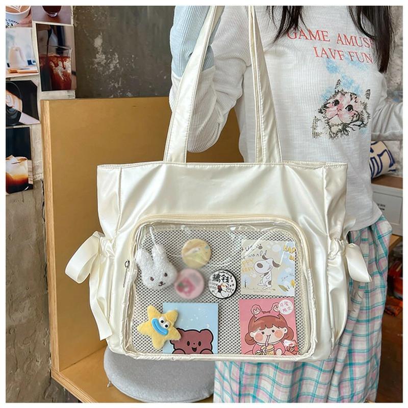 痛バッグ 推し活 バッグ ハンドバッグ おしゃれ 痛バ 透明 上品 優雅 トートバッグ 痛バック 缶バッチ ぬいぐるみ オタ活 ヲタ活 肩掛け レディース 痛バッグ |  | 18